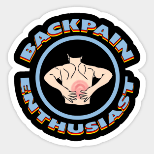 Backpain Enthusiast Sticker